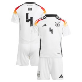 Camisolas Alemanha Tah 4 Criança Euro 2024 1º Equipamento Principal Manga Curta